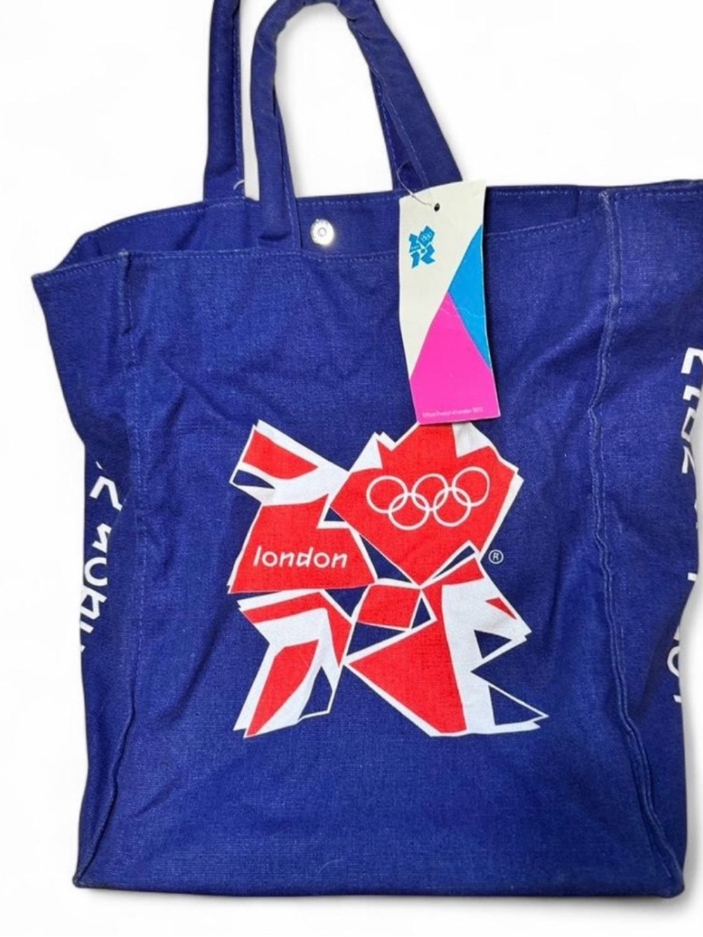 London 2012 Olympic Tote Bag in Navy with Red & White Logo